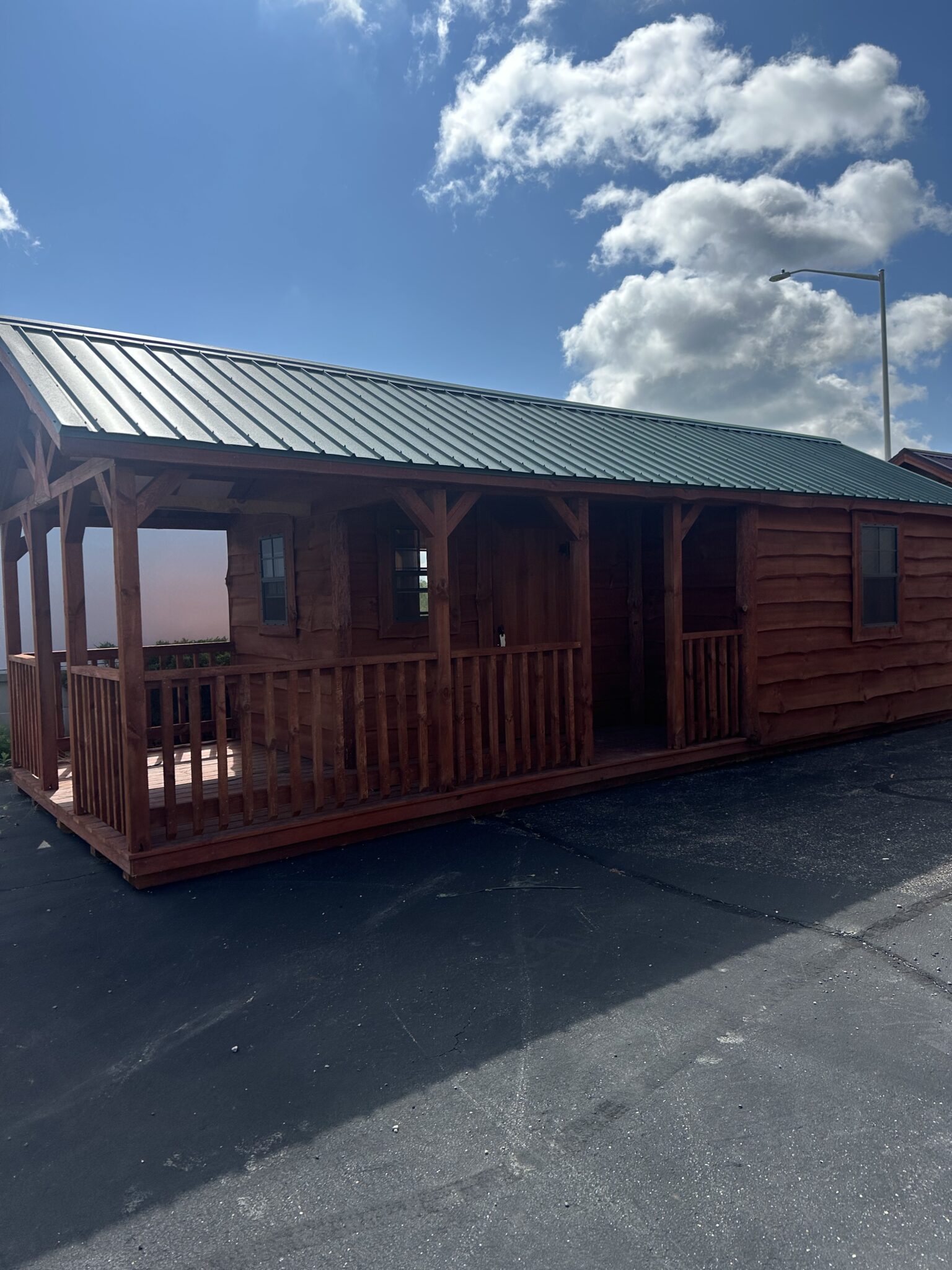 12x28 Cabin-Gazebo Combo - Ohio Valley Sheds